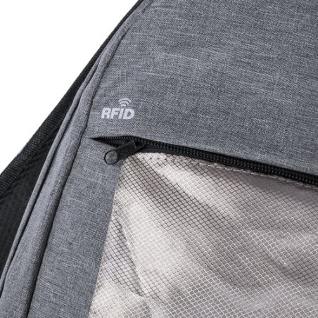 Sac à Dos Personnalisé Sécurisé et Pratique Rigal - pas cher Matières : polyester Couleurs : gris livraison express 24h 48h