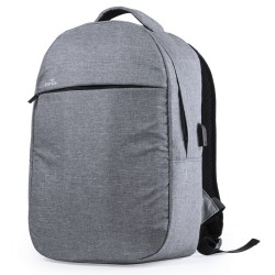 Sac à Dos Personnalisé Sécurisé et Pratique Rigal - pas cher Matières : polyester Couleurs : gris cadeau collaborateur premium