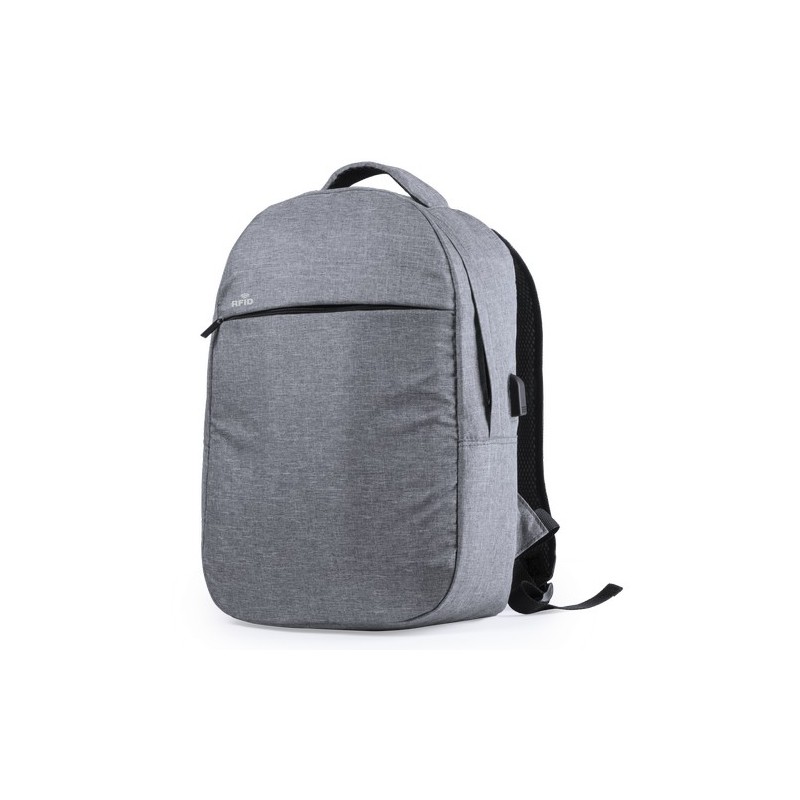 Sac à Dos Personnalisé Sécurisé et Pratique Rigal - pas cher Matières : polyester Couleurs : gris cadeau collaborateur premium
