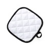 Manique Personnalisée Éco-responsable - Kalmont Matières : polyester Couleurs : bleu marquage laser ultra précis