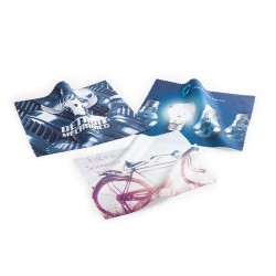 Chiffon nettoyant personnalisé  Gildor | Accessoires de bureau publicitaires pas chers Matières : polyester Couleurs : blanc 2