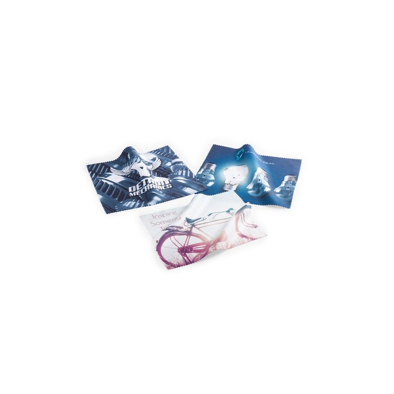 Chiffon nettoyant personnalisé  Gildor | Accessoires de bureau publicitaires pas chers Matières : polyester Couleurs : blanc per