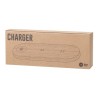 Chargeur personnalisé pas cher Tigris Matières : bambou Couleurs : naturel marquage laser ultra précis