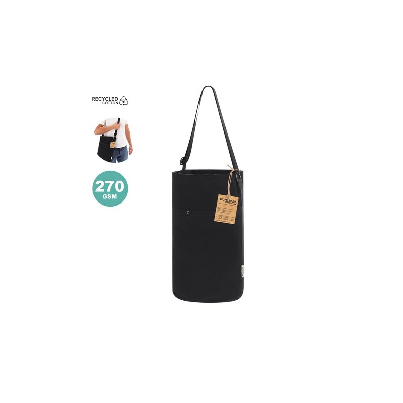Sac personnalisé pas cher Harkal Couleurs : noir Matières : toile recyclée personnalisable avec votre logo