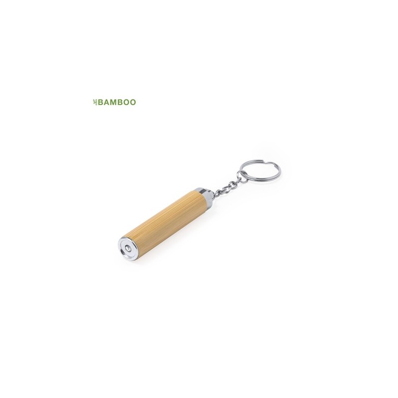 Porte-Clés Lampe Éco-responsable et Pratique Personnalisée pas cher - Joper Matières : bambou