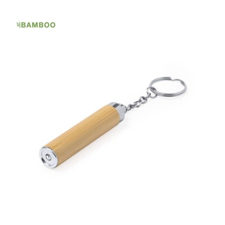 Porte-Clés Lampe Éco-responsable et Pratique Personnalisée pas cher - Joper Matières : bambou