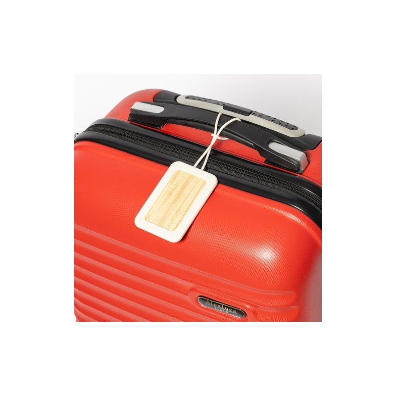 Identificateur Éco-responsable Personnalisé de Valise Holda pas cher Matières : bambou impression haute définition