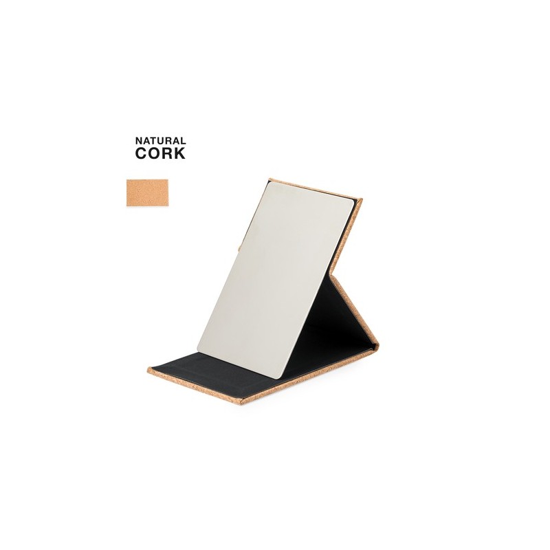 Miroir Pliant Éco-responsable Personnalisé en Liège - Bien-être et Beauté Matières : liège