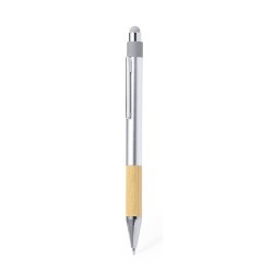 Stylet Éco-responsable Pratique Personnalisé Bille Deimox Matières : bambou Couleurs : argenté