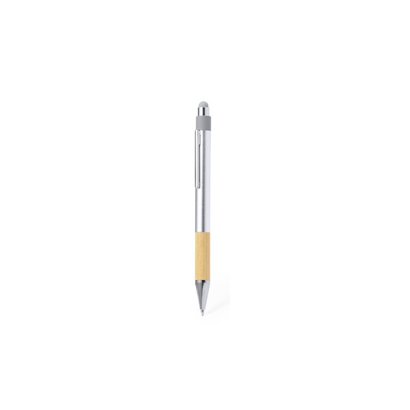 Stylet Éco-responsable Pratique Personnalisé Bille Deimox Matières : bambou Couleurs : argenté