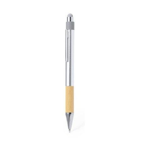 Stylet Éco-responsable Pratique Personnalisé Bille Deimox Matières : bambou Couleurs : argenté