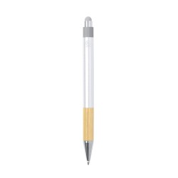 Stylet Éco-responsable Pratique Personnalisé Bille Deimox Matières : bambou Couleurs : argenté goodies publicitaire événementiel