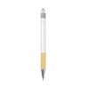 Stylet Éco-responsable Pratique Personnalisé Bille Deimox Matières : bambou Couleurs : argenté goodies publicitaire événementiel