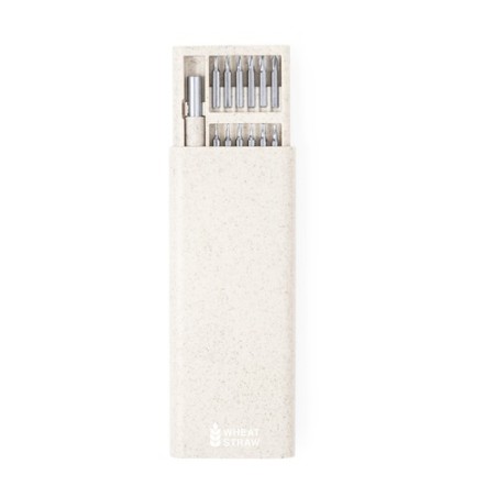Set d'Outils Éco-responsables et Pratiques Personnalisés Zephyr Matières : ABS Couleurs : naturel