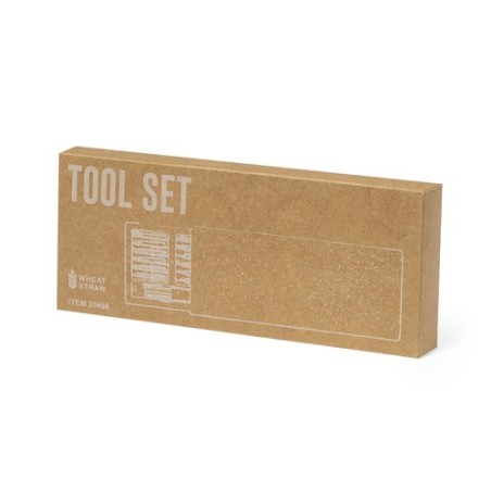 Set d'Outils Éco-responsables et Pratiques Personnalisés Zephyr Matières : ABS Couleurs : naturel livraison express 24h 48h