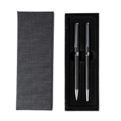 Set de Stylo et Roller Personnalisés Élégants Okonel à Prix Abordable Matières : métal Couleurs : noir