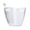 Seau à Glaçons Éco-responsable Élégant Personnalisé Aretha Matières : polystyrène (PS) Couleurs : transparent personnalisable av