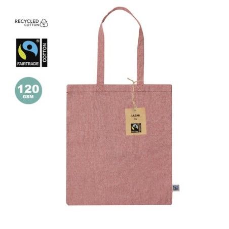 Sac Éco-responsable Personnalisé de Shopping Lazar Fairtrade Matières : coton recyclé Couleurs : vert livraison express 24h 48h
