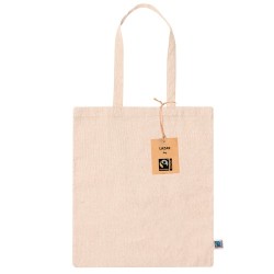 Sac Éco-responsable Personnalisé de Shopping Lazar Fairtrade Matières : coton recyclé Couleurs : noir goodies entreprise design