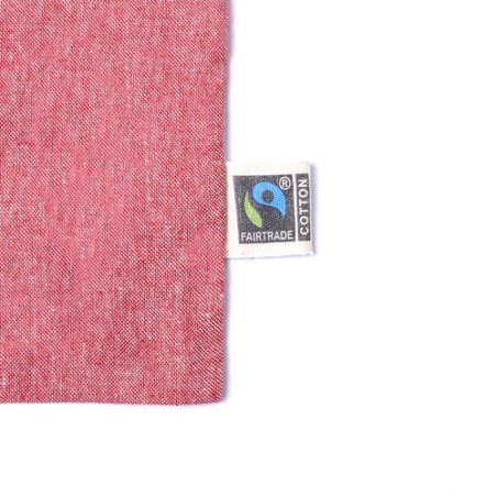 Sac Éco-responsable Personnalisé de Shopping Lazar Fairtrade Matières : coton recyclé Couleurs : noir objet publicitaire robuste