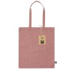 Sac Éco-responsable Personnalisé de Shopping Lazar Fairtrade Matières : coton recyclé Couleurs : rouge goodies publicitaire évén