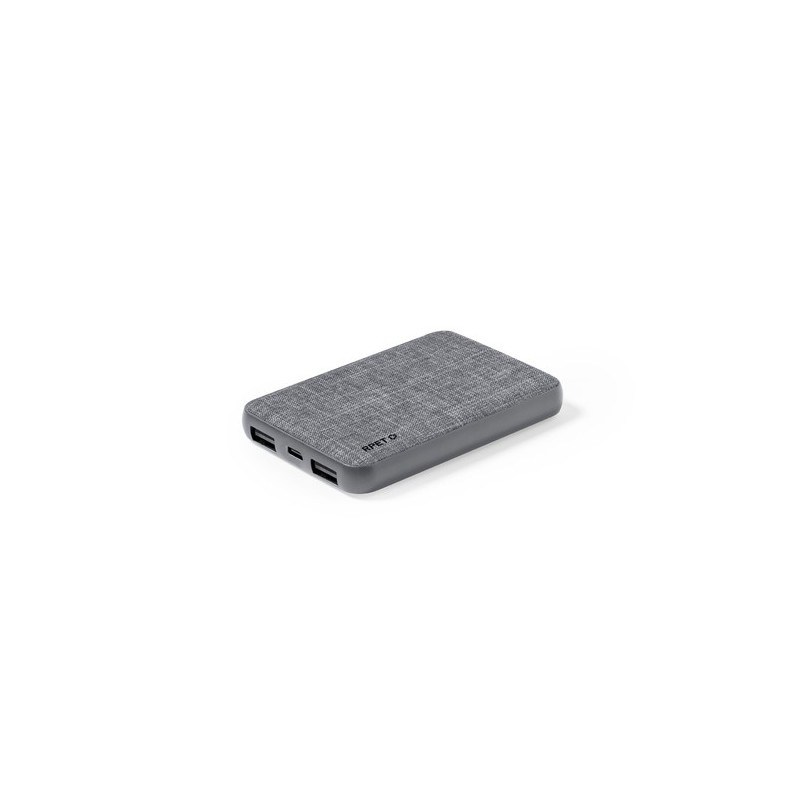 Power Bank  Syrong - Chargeur portable 10000mAh Couleurs : gris Matières : polyester recyclé cadeau entreprise pas cher