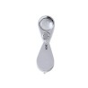 Loupe pliante personnalisée 30X de bureau - Yoplin Matières : métal Couleurs : argenté