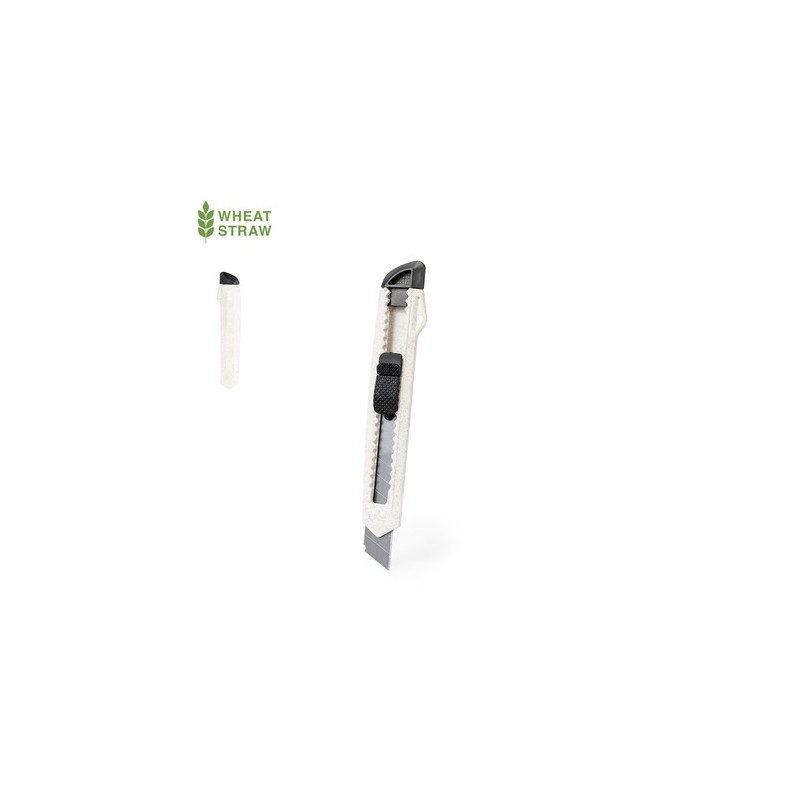 Cutter Éco-responsable Personnalisé Outil de Bureau Rowe pas cher Matières : ABS Couleurs : naturel personnalisable avec votre l