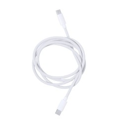 Câble de Charge Rapide Éco-Responsable Personnalisé Skot Couleurs : blanc cadeau entreprise pas cher