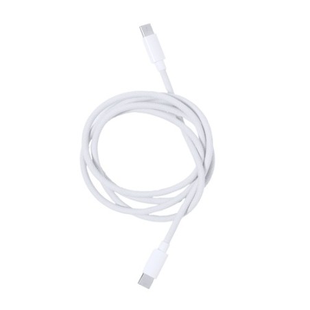 Câble de Charge Rapide Éco-Responsable Personnalisé Skot Couleurs : blanc cadeau entreprise pas cher