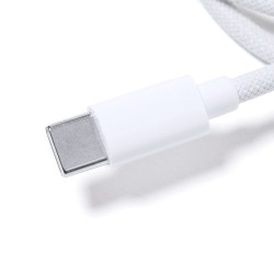 Câble de Charge Rapide Éco-Responsable Personnalisé Skot Couleurs : blanc goodies publicitaire événementiel