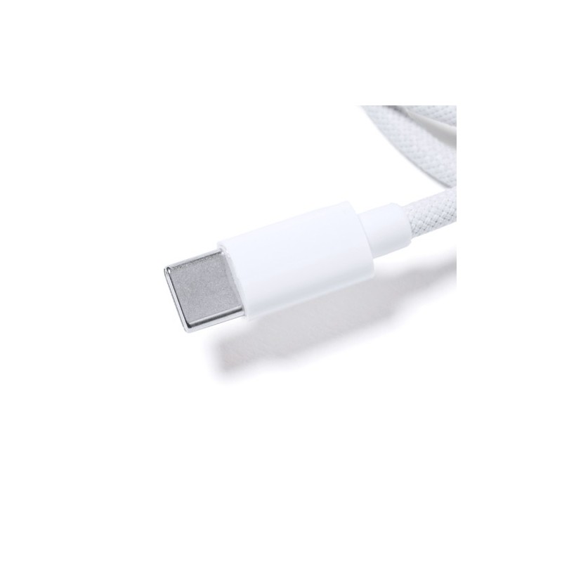Câble de Charge Rapide Éco-Responsable Personnalisé Skot Couleurs : blanc goodies publicitaire événementiel