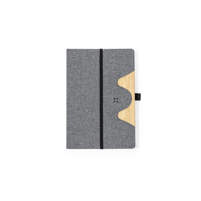 Bloc Notes Éco-responsable et Pratique avec Chargeur Dalou Matières : bambou Couleurs : gris