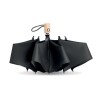 Parapluie pliable  190T en RPET de 23'' - LEEDS Matières : métal Couleurs : noir marquage laser ultra précis