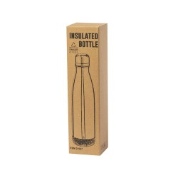 Bouteille Isotherme Éco-responsable Personnalisée Thermique Dagles Matières : liège Couleurs : argenté impression haute définiti