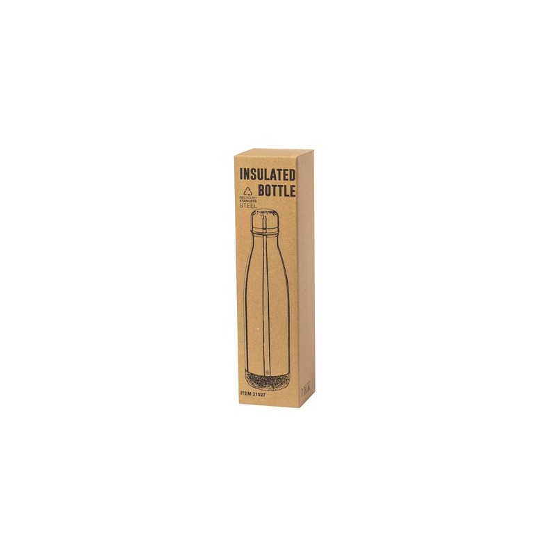 Bouteille Isotherme Éco-responsable Personnalisée Thermique Dagles Matières : liège Couleurs : argenté marquage laser ultra préc