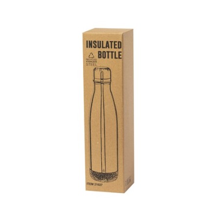 Bouteille Isotherme Éco-responsable Personnalisée Thermique Dagles Matières : liège Couleurs : argenté marquage laser ultra préc