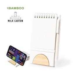 Cahier Éco-responsable Personnalisé - Support Minnak Matières : bambou