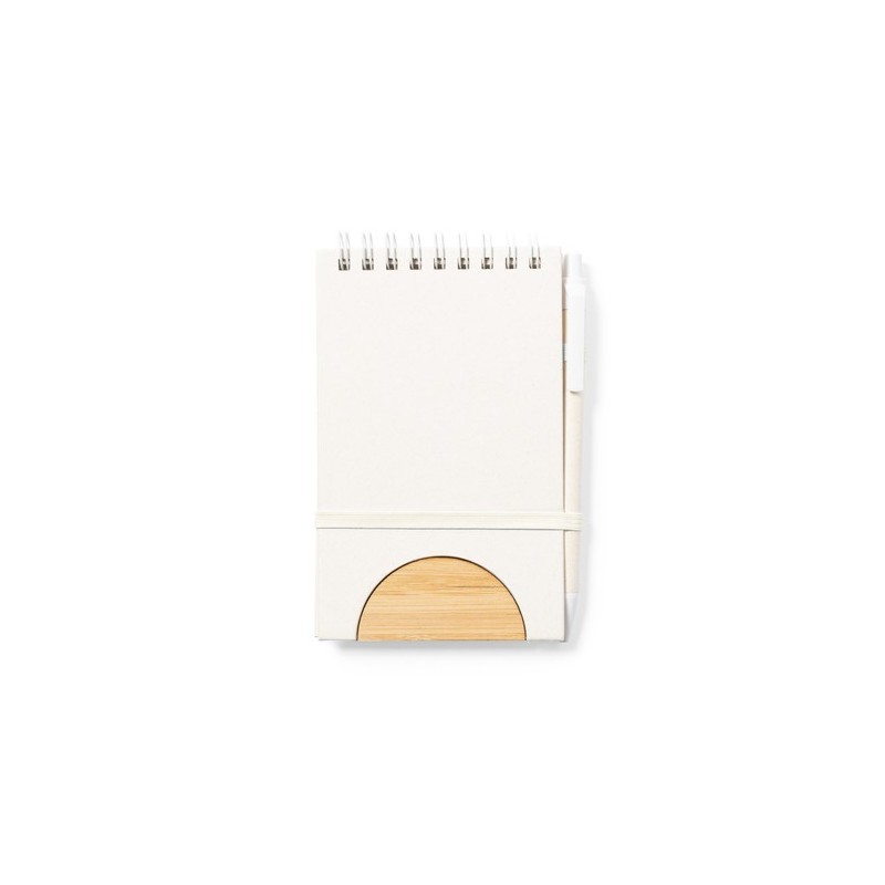 Cahier Éco-responsable Personnalisé - Support Minnak Matières : bambou personnalisable avec votre logo