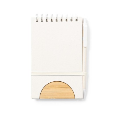 Cahier Éco-responsable Personnalisé - Support Minnak Matières : bambou personnalisable avec votre logo