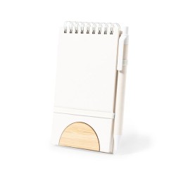 Cahier Éco-responsable Personnalisé - Support Minnak Matières : bambou cadeau entreprise pas cher