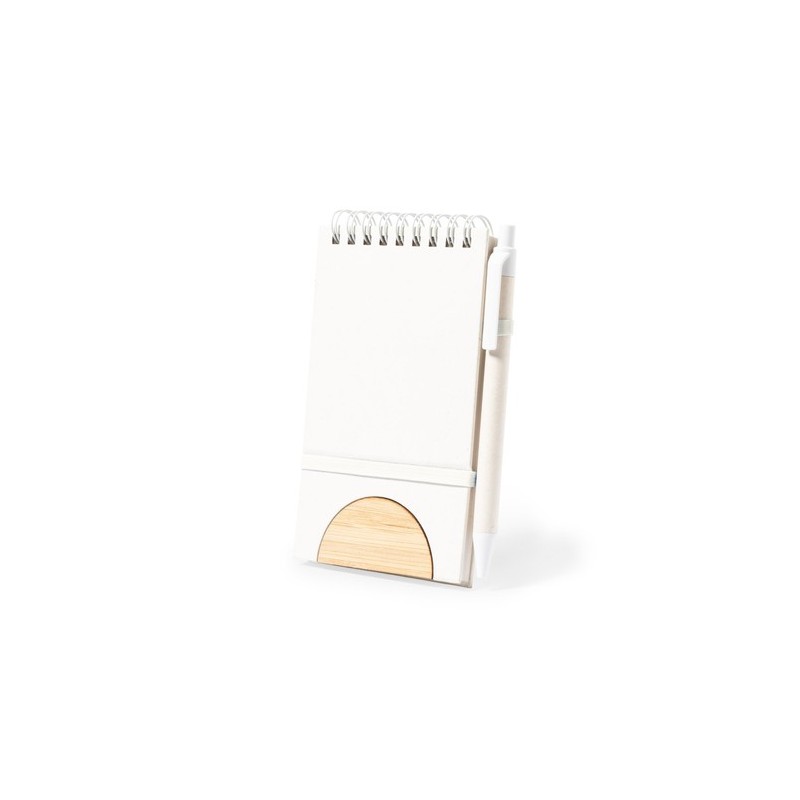 Cahier Éco-responsable Personnalisé - Support Minnak Matières : bambou cadeau entreprise pas cher