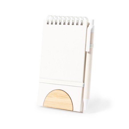 Cahier Éco-responsable Personnalisé - Support Minnak Matières : bambou cadeau entreprise pas cher