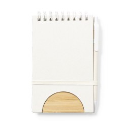 Cahier Éco-responsable Personnalisé - Support Minnak Matières : bambou cadeau collaborateur premium