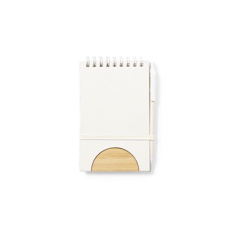 Cahier Éco-responsable Personnalisé - Support Minnak Matières : bambou cadeau collaborateur premium