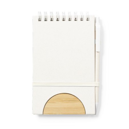 Cahier Éco-responsable Personnalisé - Support Minnak Matières : bambou cadeau collaborateur premium