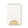 Cahier Éco-responsable Personnalisé - Support Minnak Matières : bambou cadeau collaborateur premium