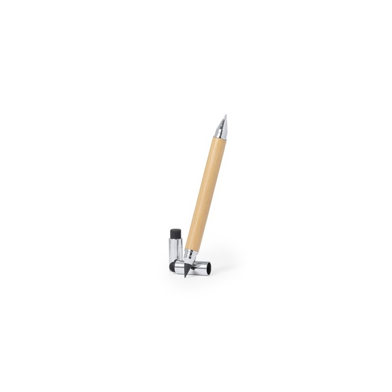 Stylo Éco-responsable Crayon Publicitaire Éternel Zack Matières : bambou personnalisation rapide en France