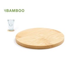 Sous-Verre Éco-responsable Personnalisé Élégant Derrik pas cher Matières : bambou