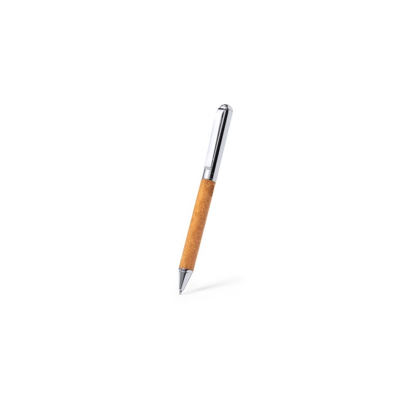 Set Éco-responsable de Stylos et Rollers Personnalisés Vincen pas cher Matières : cuir recyclé cadeau entreprise pas cher